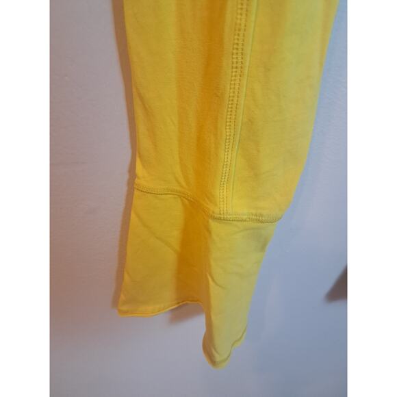 Free People Yellow High Waist Legging Flare Ankle Sz M - Picture 3 of 6